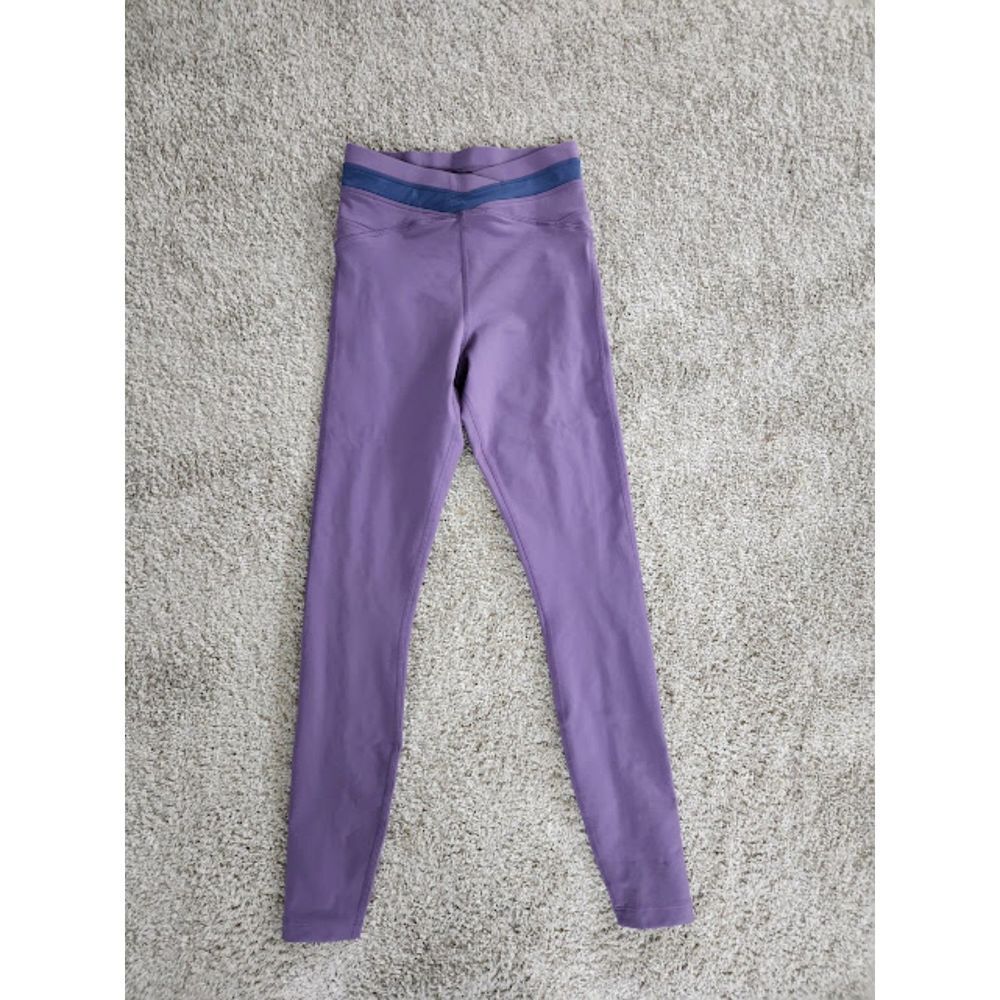 JOHNNY WAS CALME criss cross leggings‎ in purple | size XS